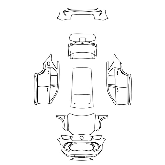 Pre-Cut PPF Mercedes-Benz GLE GLE SUV AMG GLE 63 S 2021 - PPF-Kits