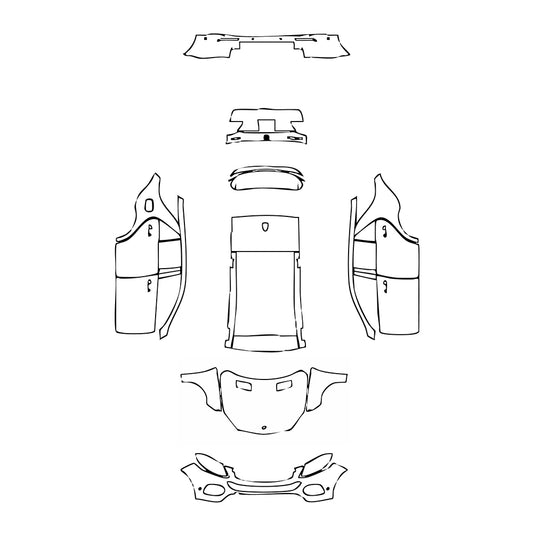 Pre-Cut PPF Mercedes-Benz GLE GLE SUV Base 2015 - PPF-Kits