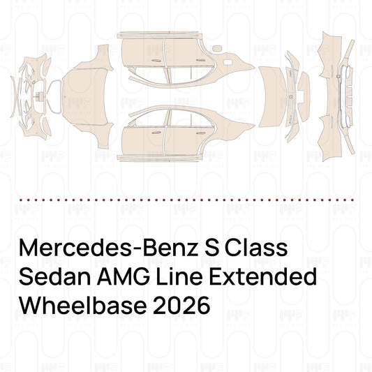 Pre-Cut PPF Mercedes-Benz S Class Sedan AMG Line Extended Wheelbase 2026