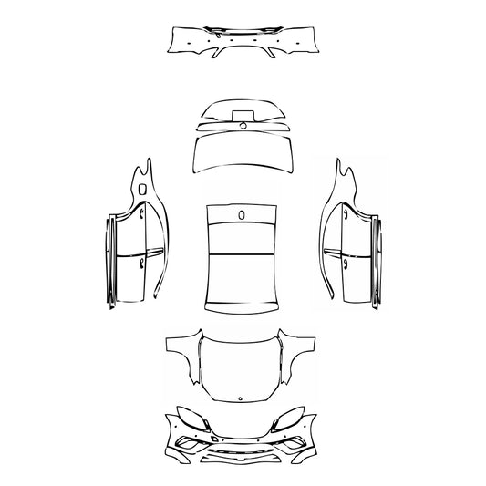 Pre-Cut PPF Mercedes-Benz S Class Sedan AMG S65 L 2017 - PPF-Kits