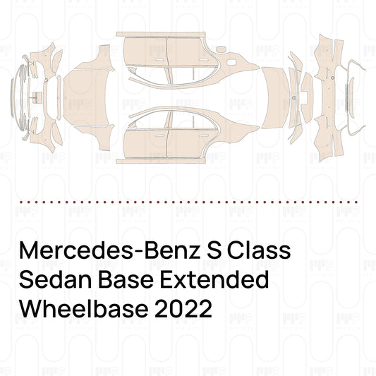 Pre-Cut PPF Mercedes-Benz S Class Sedan Base Extended Wheelbase 2022