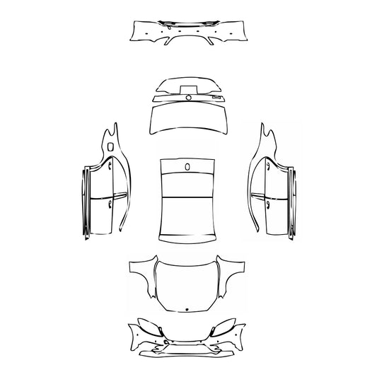 Pre-Cut PPF Mercedes-Benz S Class Sedan Sport Extended Wheelbase 2016 - PPF-Kits