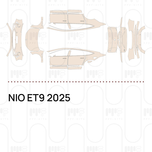 NIO ET9 2025 – Forskåret PPF-lakbeskyttelsesfilm