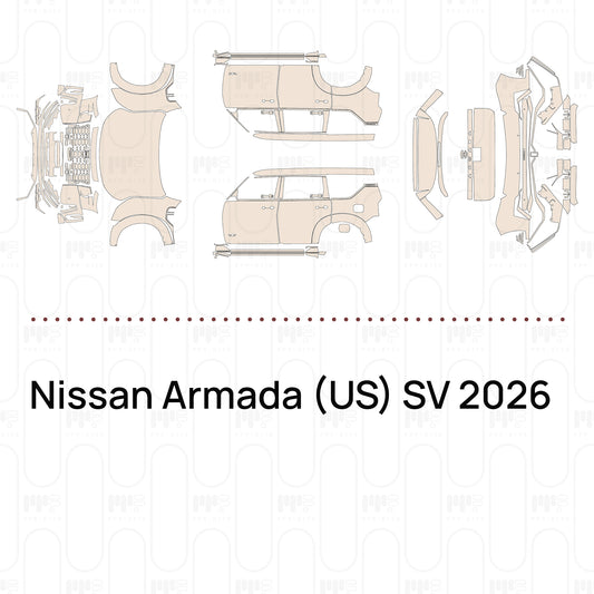 Pre-Cut PPF Nissan Armada (US) SV 2026