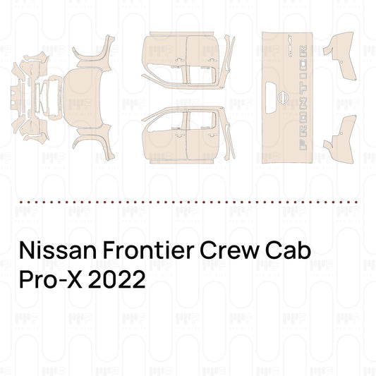 Pre-Cut PPF Nissan Frontier Crew Cab Pro-X 2022