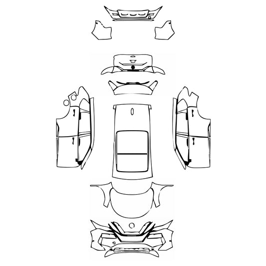 Pre-Cut PPF Nissan Rogue S 2022 - PPF-Kits