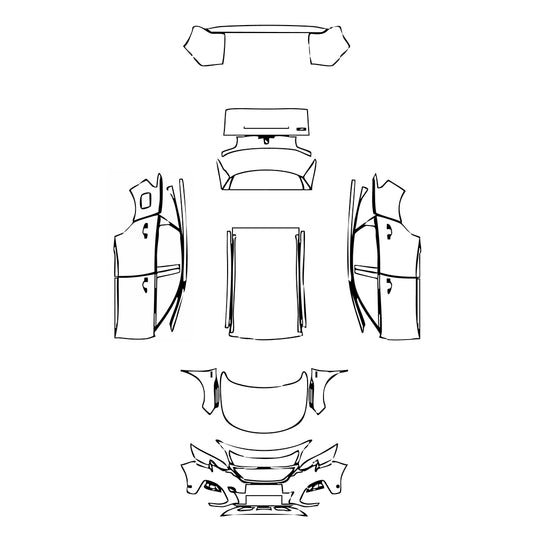 Pre-Cut PPF Peugeot 3008 (EU) GT 2019 - PPF-Kits