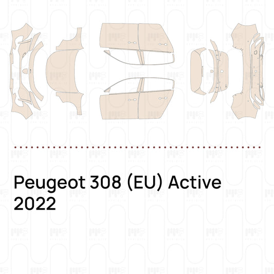 Pre-Cut PPF Peugeot 308 (EU) Active 2022