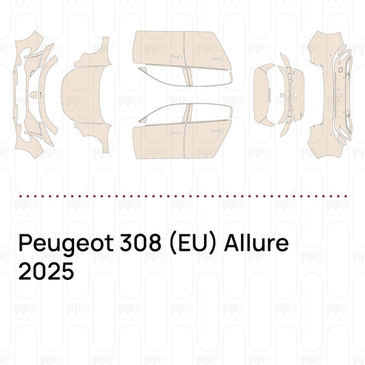 Pre-Cut PPF Peugeot 308 (EU) Allure 2025