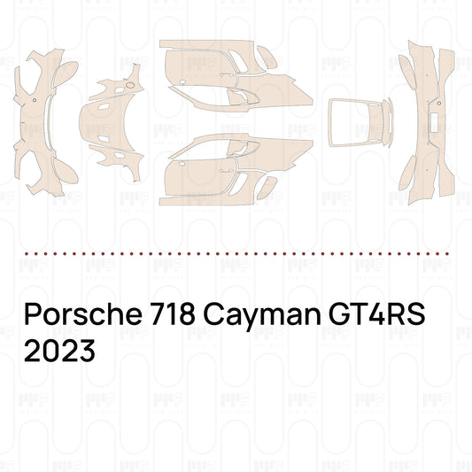 Pre-Cut PPF Porsche 718 Cayman GT4RS 2023