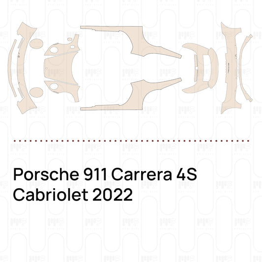 Pre-Cut PPF Porsche 911 Carrera 4S Cabriolet 2022