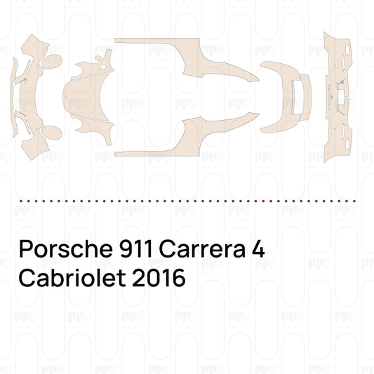 Pre-Cut PPF Porsche 911 Carrera 4 Cabriolet 2016