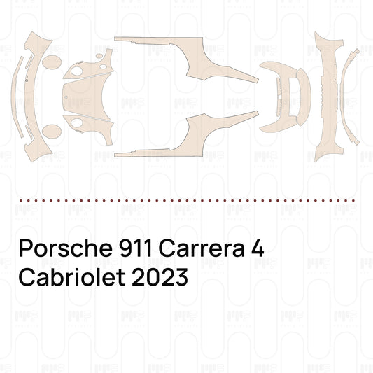 Pre-Cut PPF Porsche 911 Carrera 4 Cabriolet 2023
