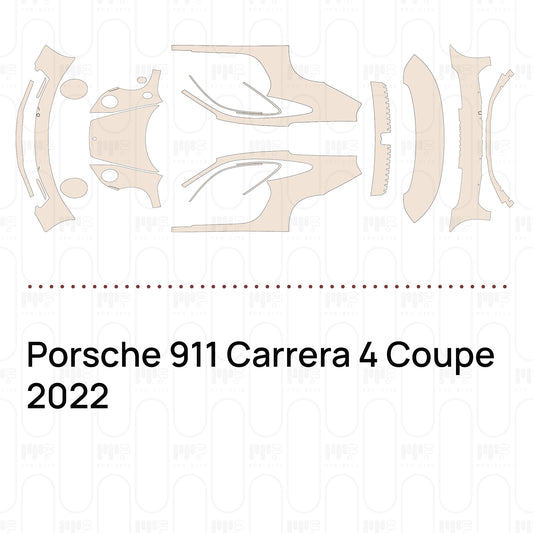 Pre-Cut PPF Porsche 911 Carrera 4 Coupe 2022