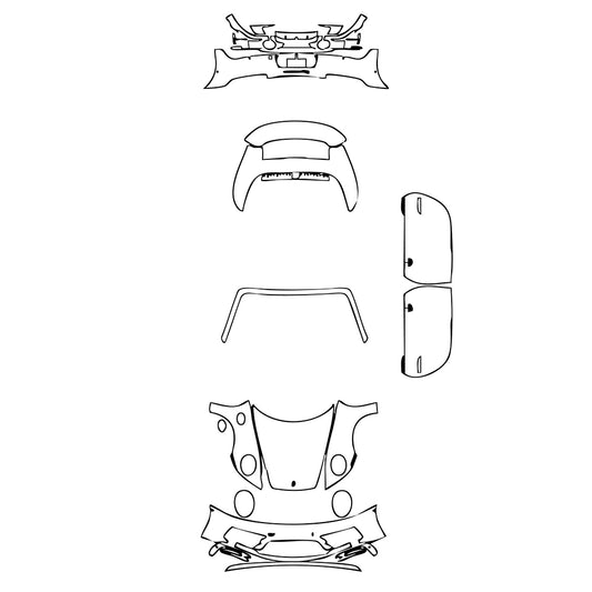 Pre-Cut PPF Porsche 911 Carrera 4 GTS Cabriolet 2021 - PPF-Kits
