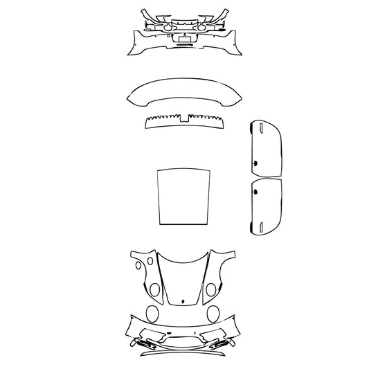 Pre-Cut PPF Porsche 911 Carrera 4 GTS Coupe 2022 - PPF-Kits