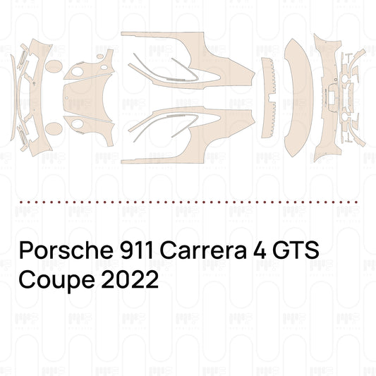 Pre-Cut PPF Porsche 911 Carrera 4 GTS Coupe 2022