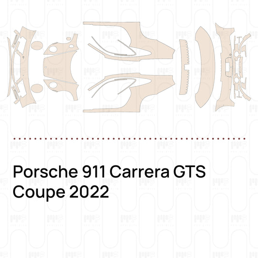 Pre-Cut PPF Porsche 911 Carrera GTS Coupe 2022