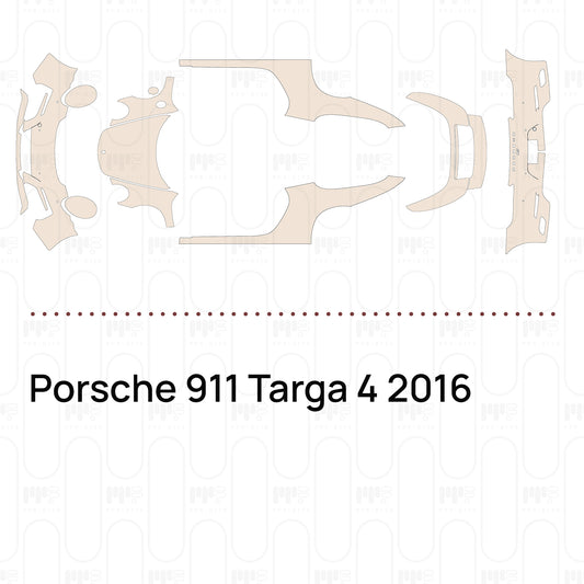 Pre-Cut PPF Porsche 911 Targa 4 2016