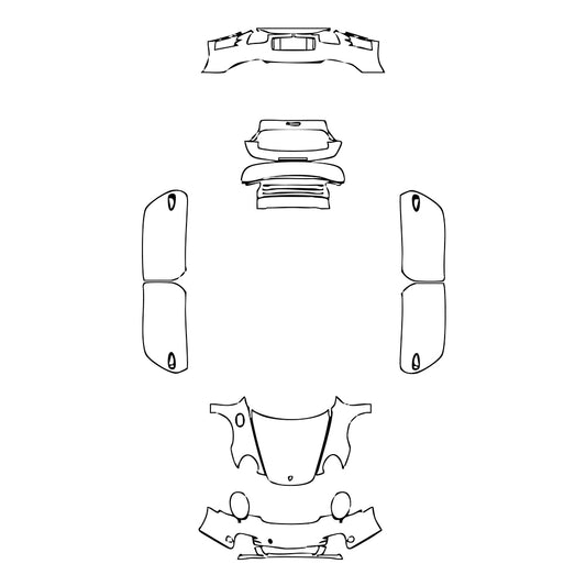 Pre-Cut PPF Porsche 911 Turbo Coupe 2008 - PPF-Kits