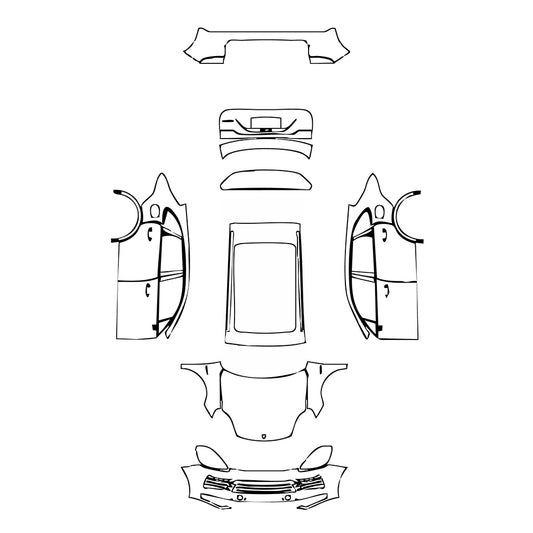 Pre-Cut PPF Porsche Cayenne Cayenne E-Hybrid 2020 - PPF-Kits