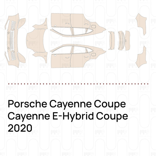 Pre-Cut PPF Porsche Cayenne Coupe Cayenne E-Hybrid Coupe 2020