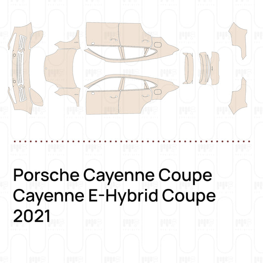 Pre-Cut PPF Porsche Cayenne Coupe Cayenne E-Hybrid Coupe 2021