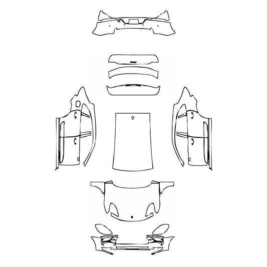 Pre-Cut PPF Porsche Macan Macan 2020 - PPF-Kits