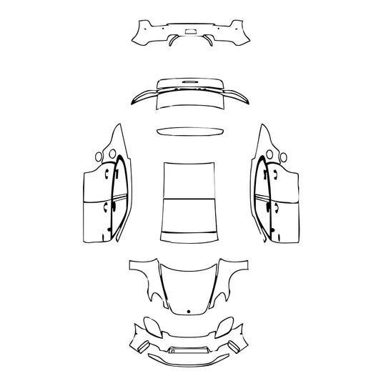Pre-Cut PPF Porsche Panamera Sedan Panamera 4 E-Hybrid 2025 - PPF-Kits