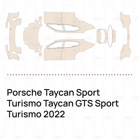 Pre-Cut PPF Porsche Taycan Sport Turismo Taycan GTS Sport Turismo 2022