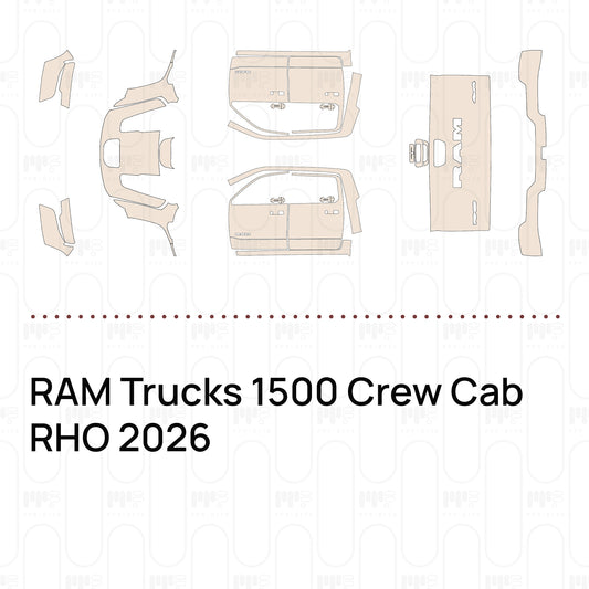 RAM Trucks 1500 Crew Cab RHO 2026 – Forskåret PPF-lakbeskyttelsesfilm