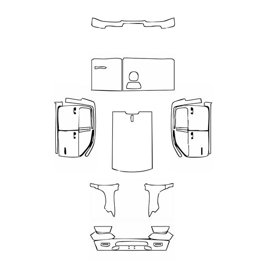 Pre-Cut PPF RAM Trucks 1500 Crew Cab Tradesman 2023 - PPF-Kits