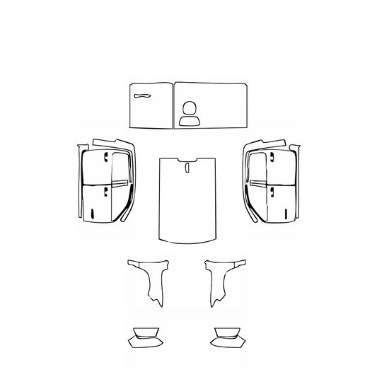 Pre-Cut PPF RAM Trucks 1500 Crew Cab Tradesman HFE 2024 - PPF-Kits