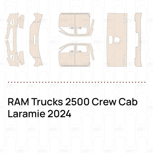 RAM Trucks 2500 Crew Cab Laramie 2024 – Forskåret PPF-lakbeskyttelsesfilm