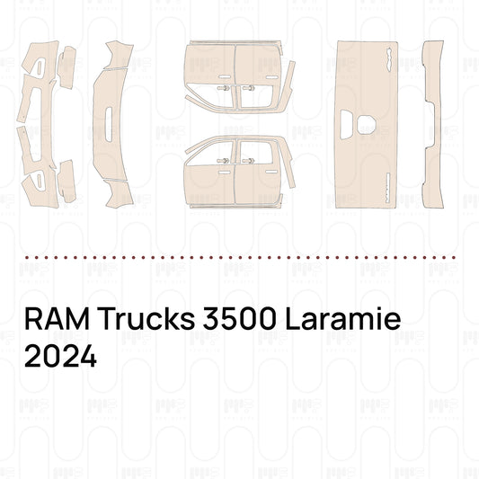RAM Trucks 3500 Laramie 2024 – Forskåret PPF-lakbeskyttelsesfilm