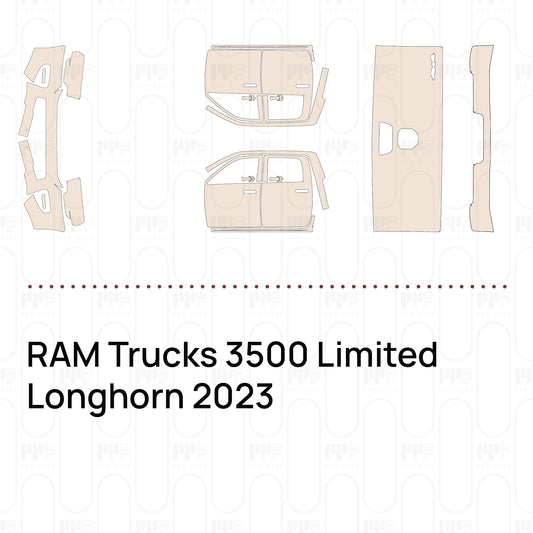 RAM Trucks 3500 Limited Longhorn 2023 – Forskåret PPF-lakbeskyttelsesfilm