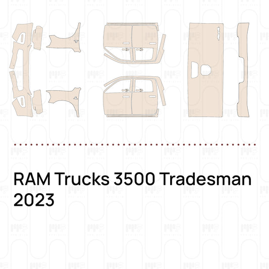 RAM Trucks 3500 Tradesman 2023 – Forskåret PPF-lakbeskyttelsesfilm