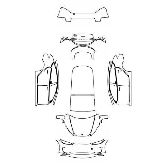 Pre-Cut PPF Tesla Model 3 (Highland) Performance 2025 - PPF-Kits
