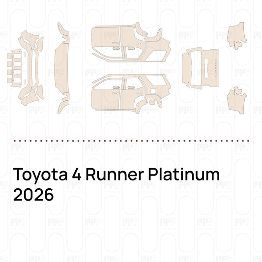 Pre-Cut PPF Toyota 4 Runner Platinum 2026