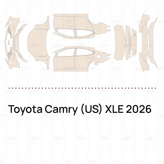 Pre-Cut PPF Toyota Camry (US) XLE 2026
