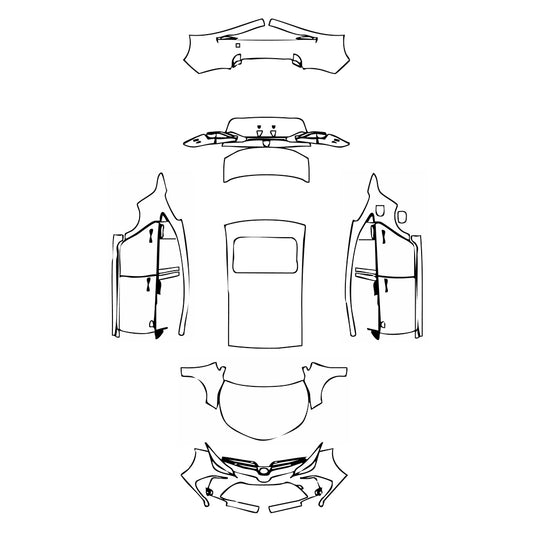 Pre-Cut PPF Toyota Corolla (EU) Sedon 2022 - PPF-Kits