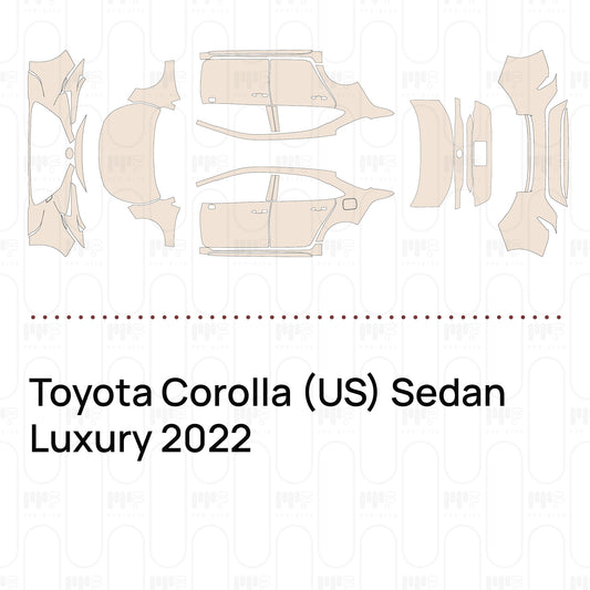 Pre-Cut PPF Toyota Corolla (US) Sedan Luxury 2022