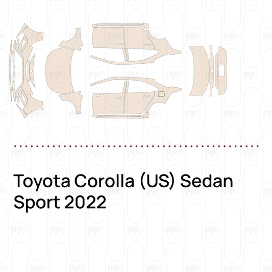 Pre-Cut PPF Toyota Corolla (US) Sedan Sport 2022