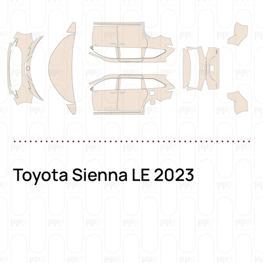 Pre-Cut PPF Toyota Sienna LE 2023
