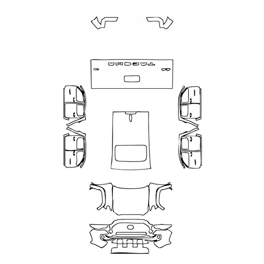 Pre-Cut PPF Toyota Tacoma Double Cab Limited 2023 - PPF-Kits