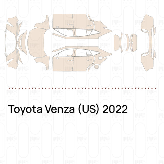 Pre-Cut PPF Toyota Venza (US) 2022