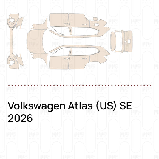Pre-Cut PPF Volkswagen Atlas (US) SE 2026
