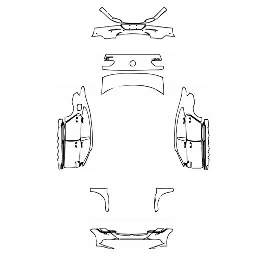Pre-Cut PPF Volkswagen CC Sedan 2019 - PPF-Kits