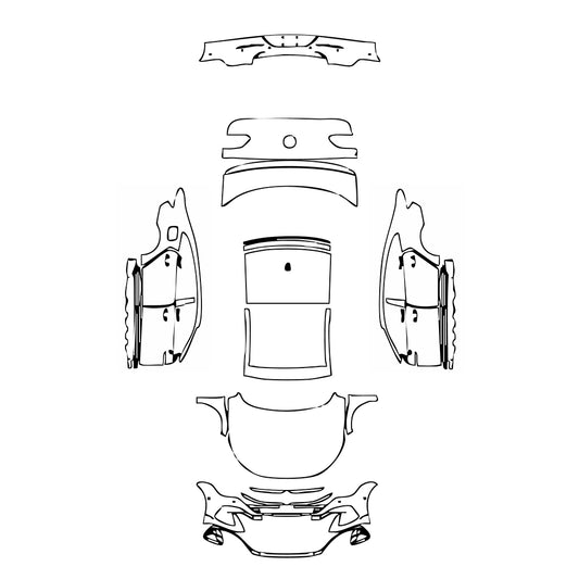Pre-Cut PPF Volkswagen CC Sedan 2022 - PPF-Kits