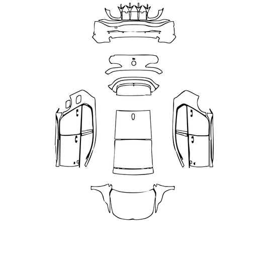 Pre-Cut PPF Volkswagen Golf Golf R 2024 - PPF-Kits